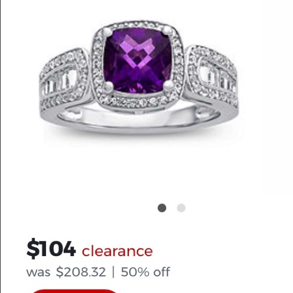 Ladies Amethyst ring - Picture 1 of 4